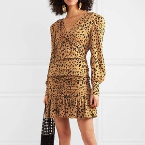 NWT Nicholas Cheetah Print Long Sleeve Mini Dress